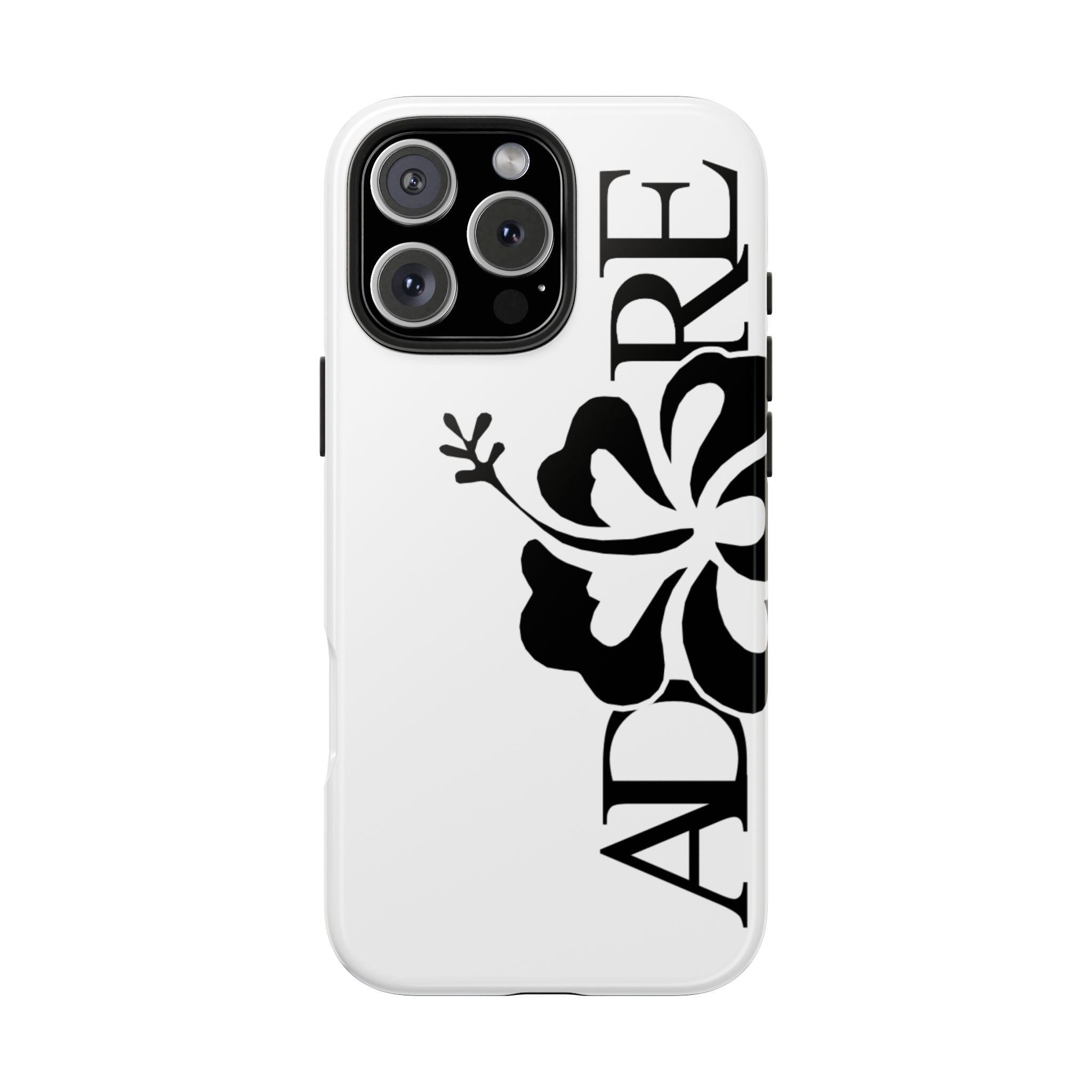 White Adore Phone Case