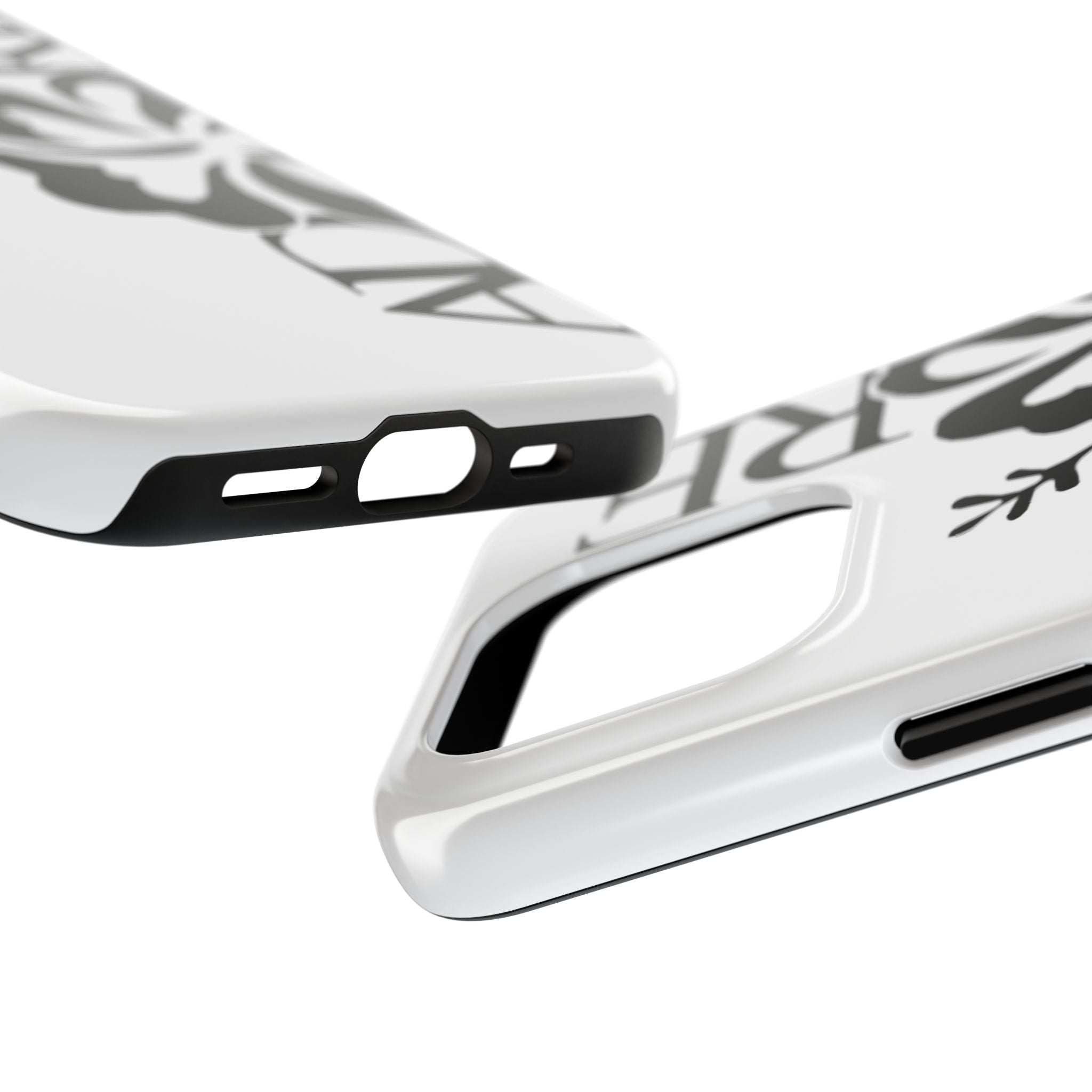 White Adore Phone Case
