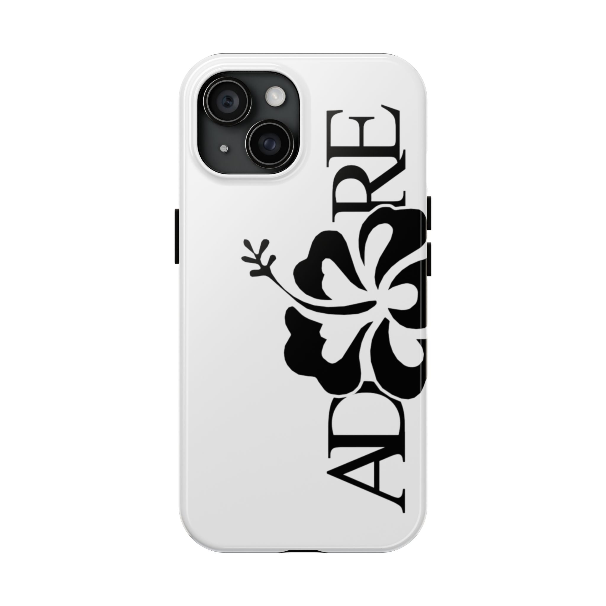 White Adore Phone Case