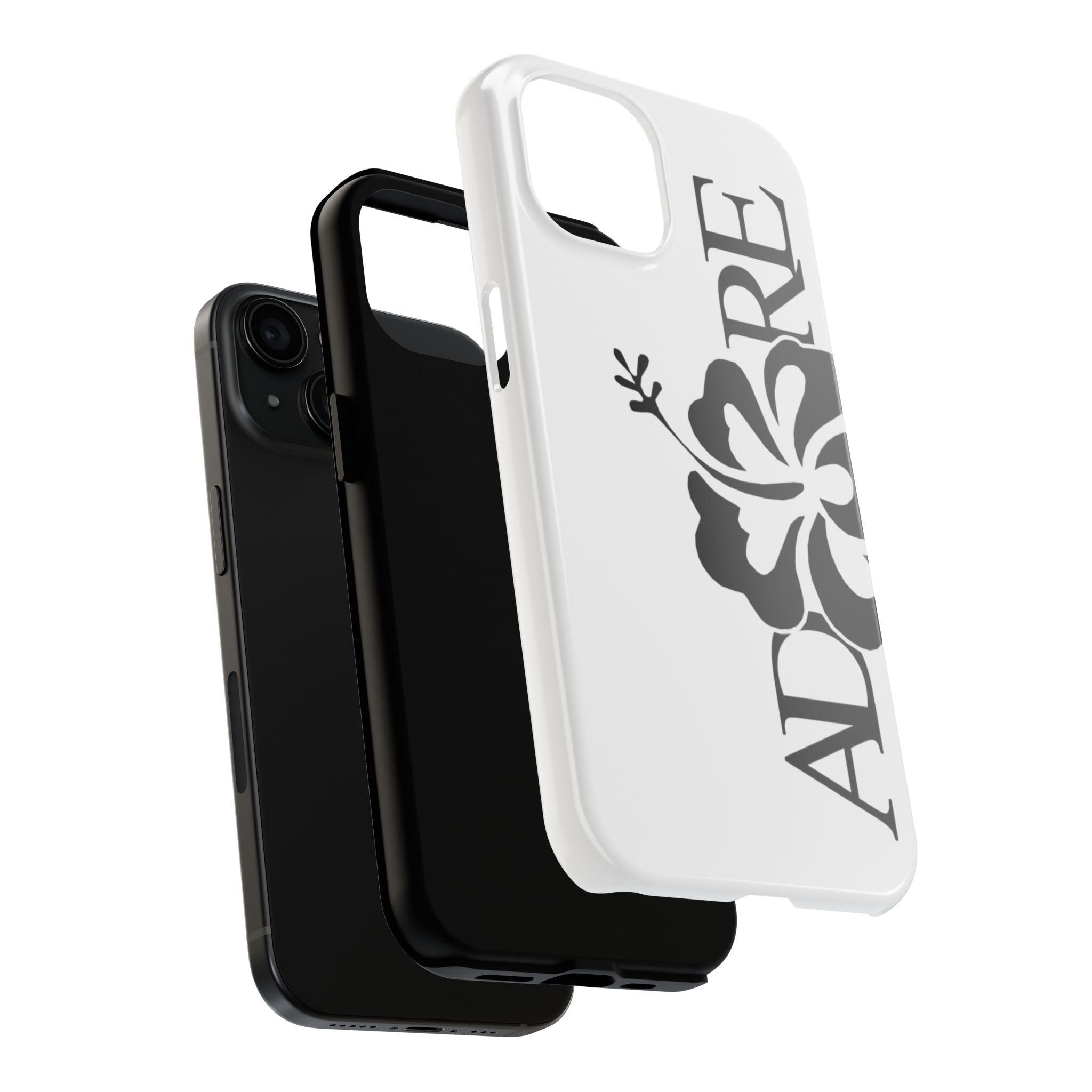 White Adore Phone Case