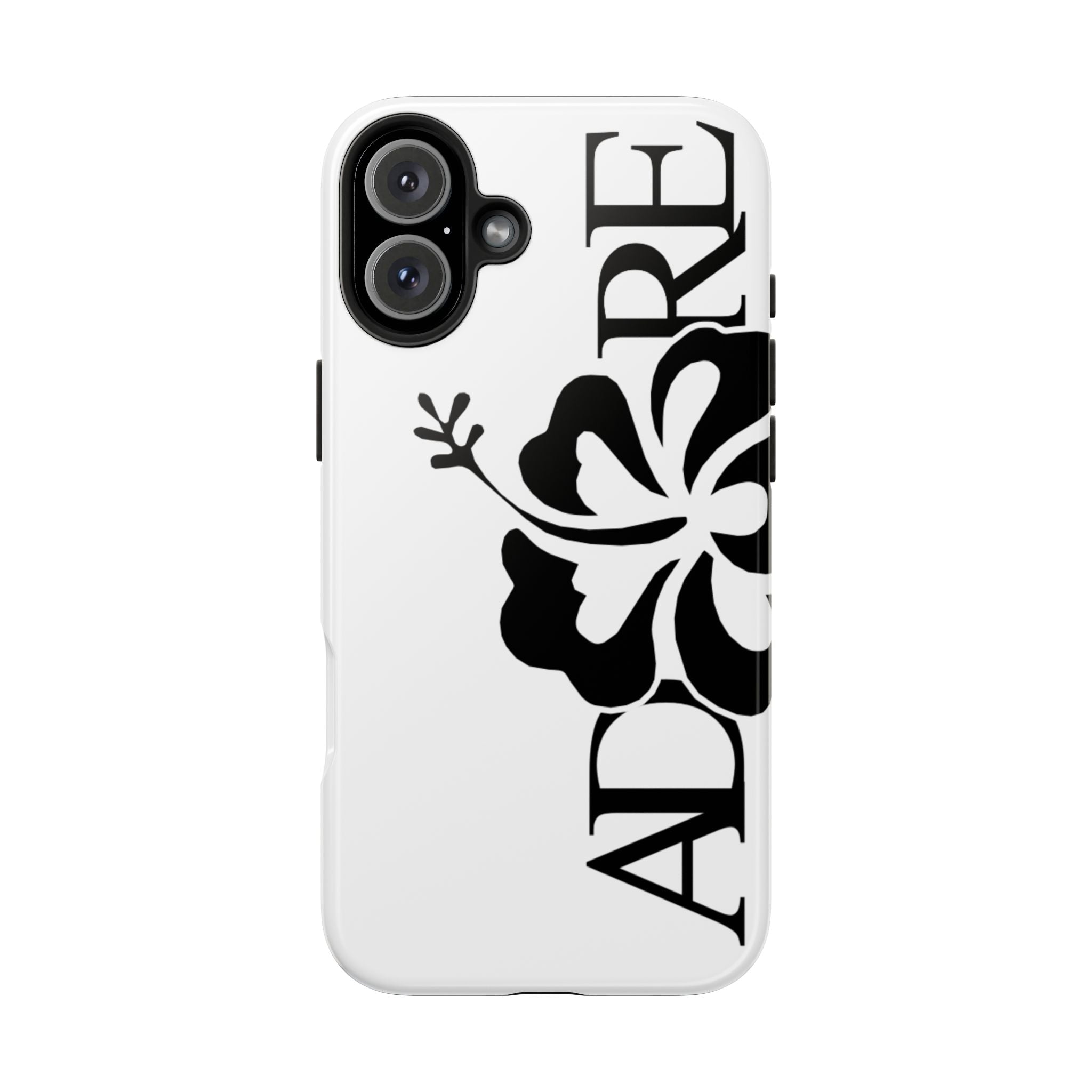 White Adore Phone Case