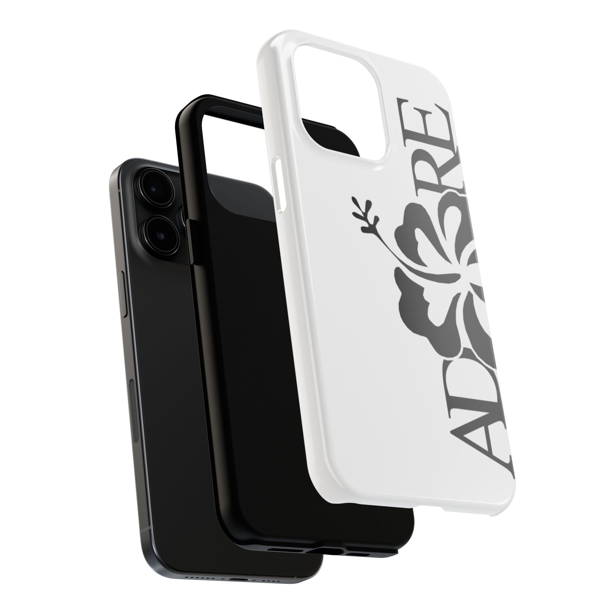 White Adore Phone Case