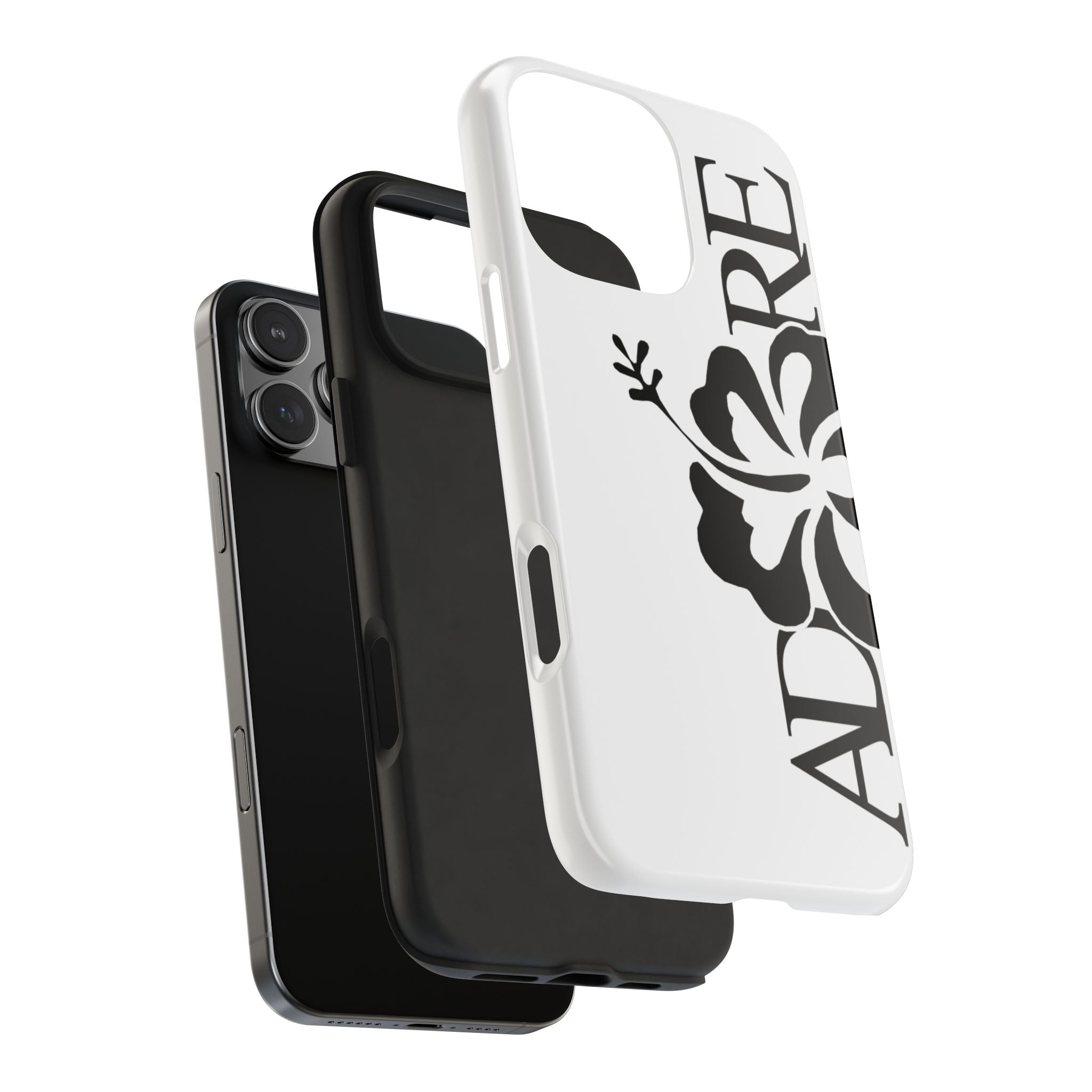 White Adore Phone Case