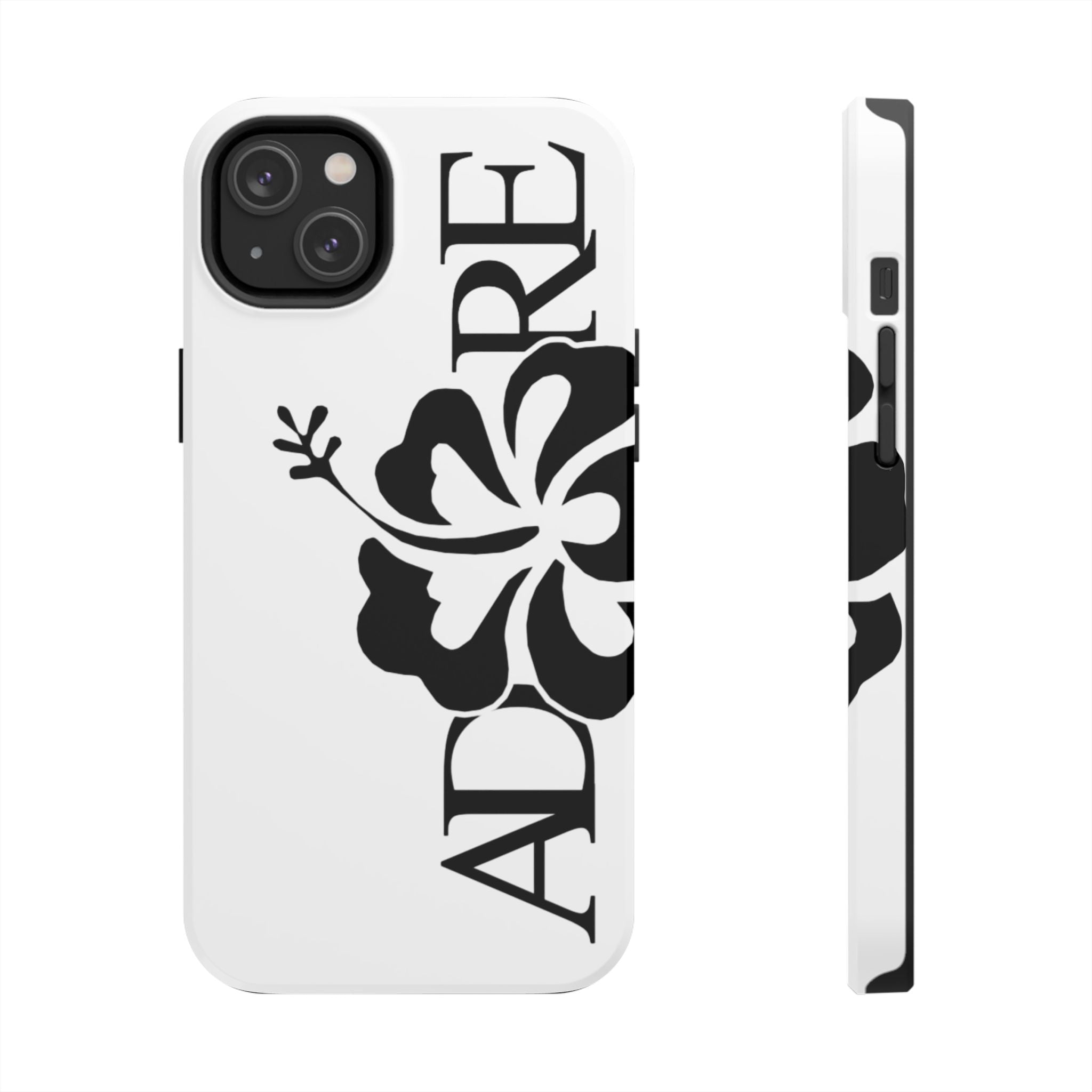 White Adore Phone Case