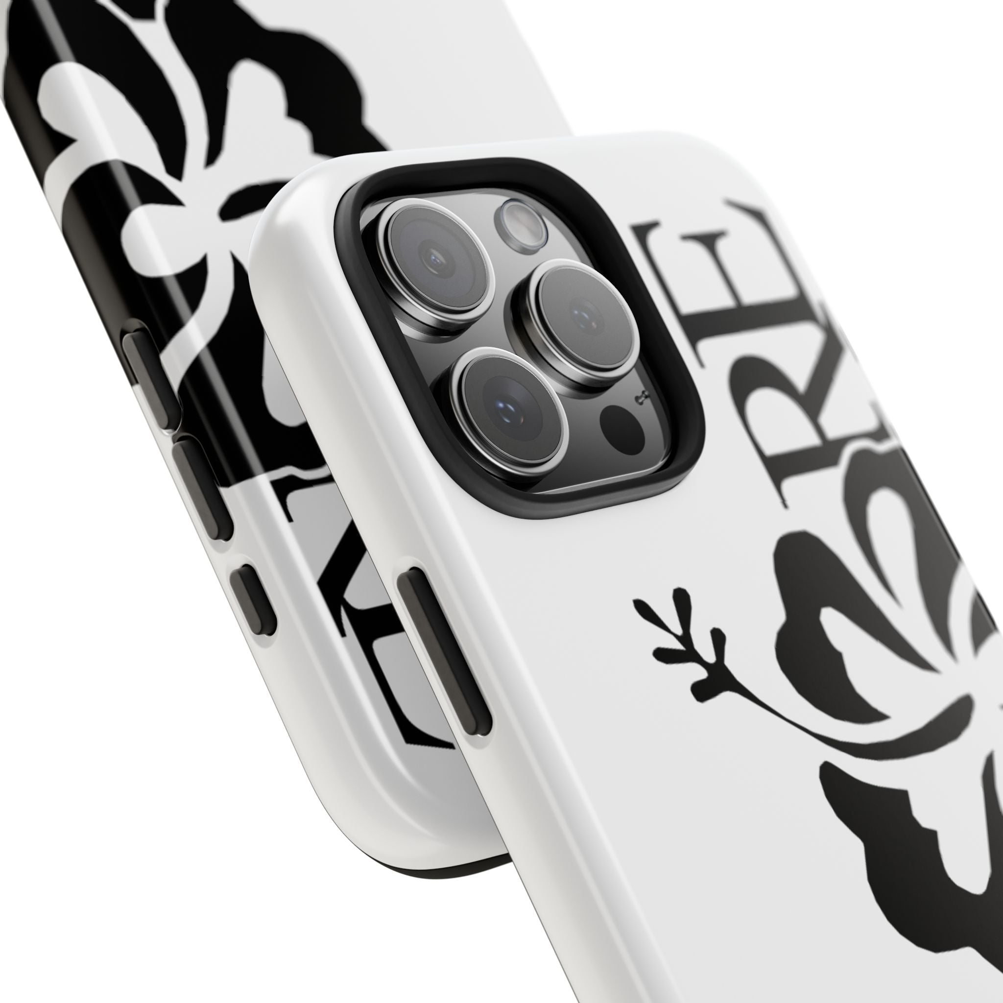 White Adore Phone Case