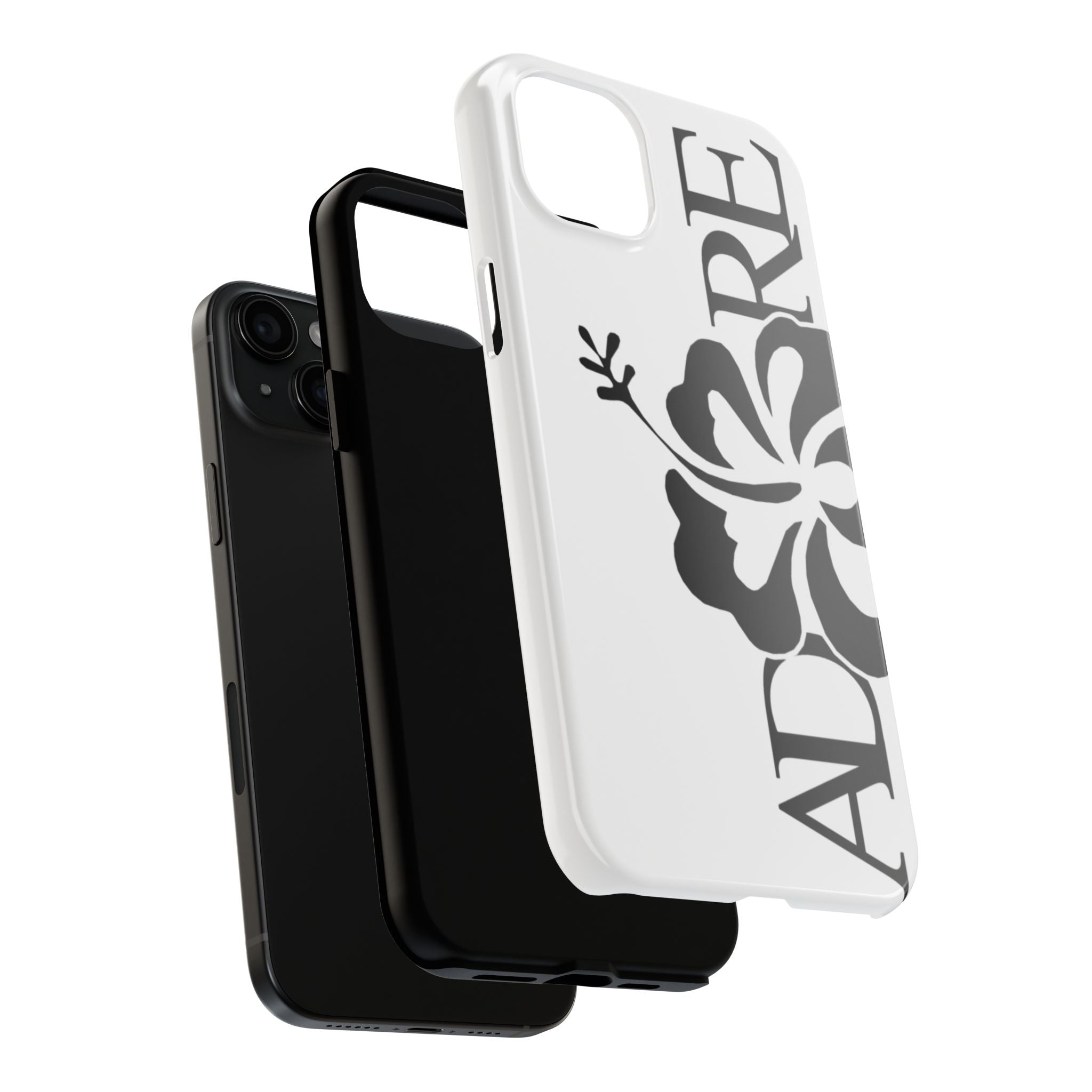 White Adore Phone Case