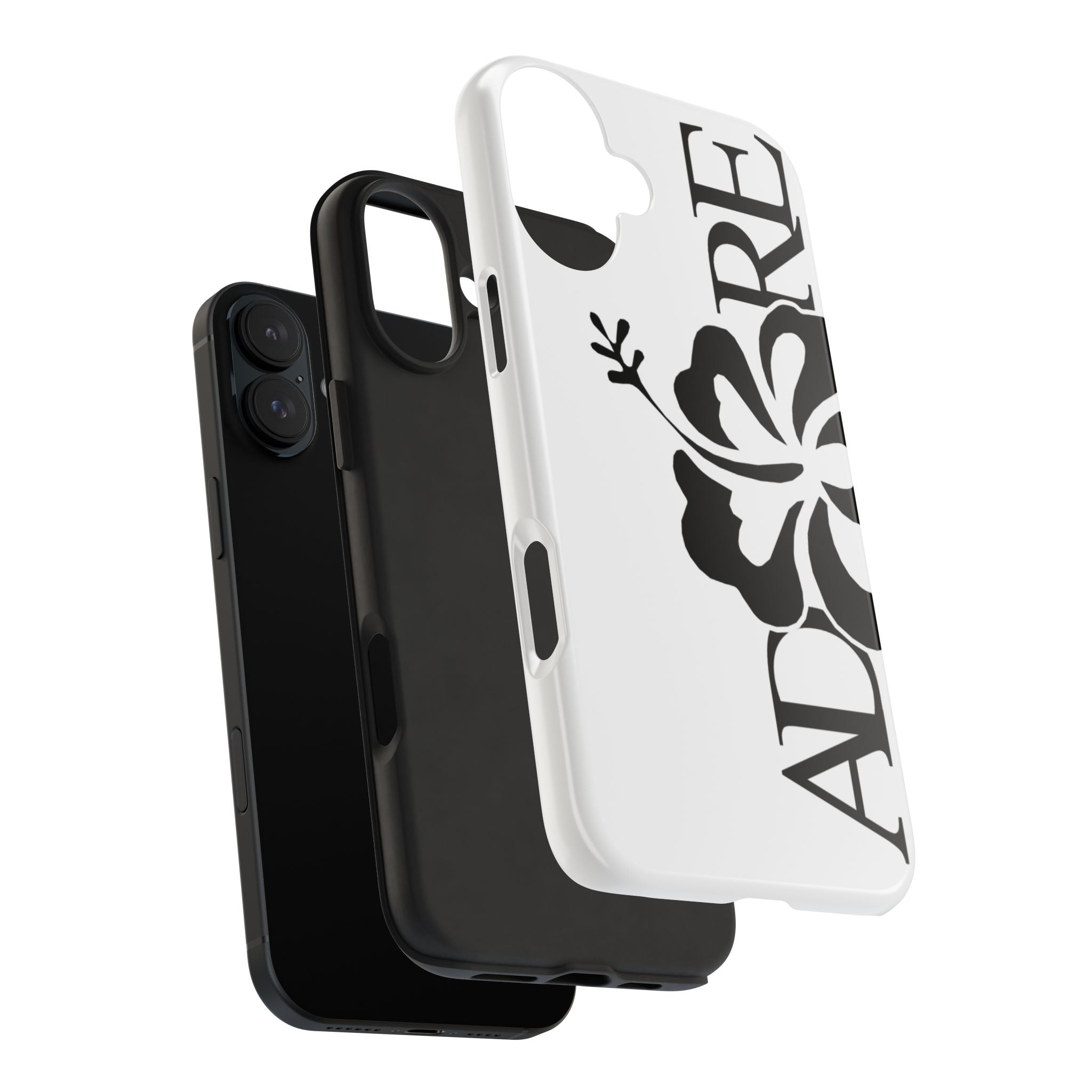White Adore Phone Case