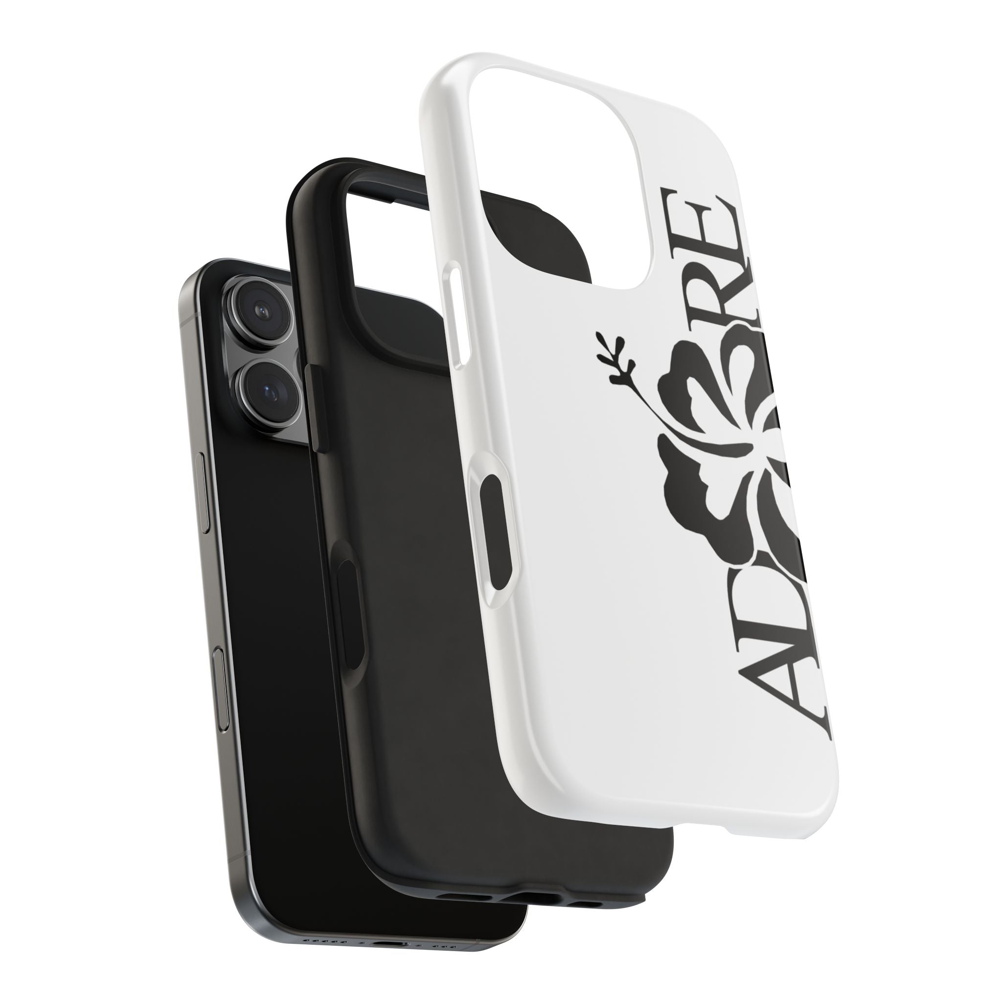 White Adore Phone Case