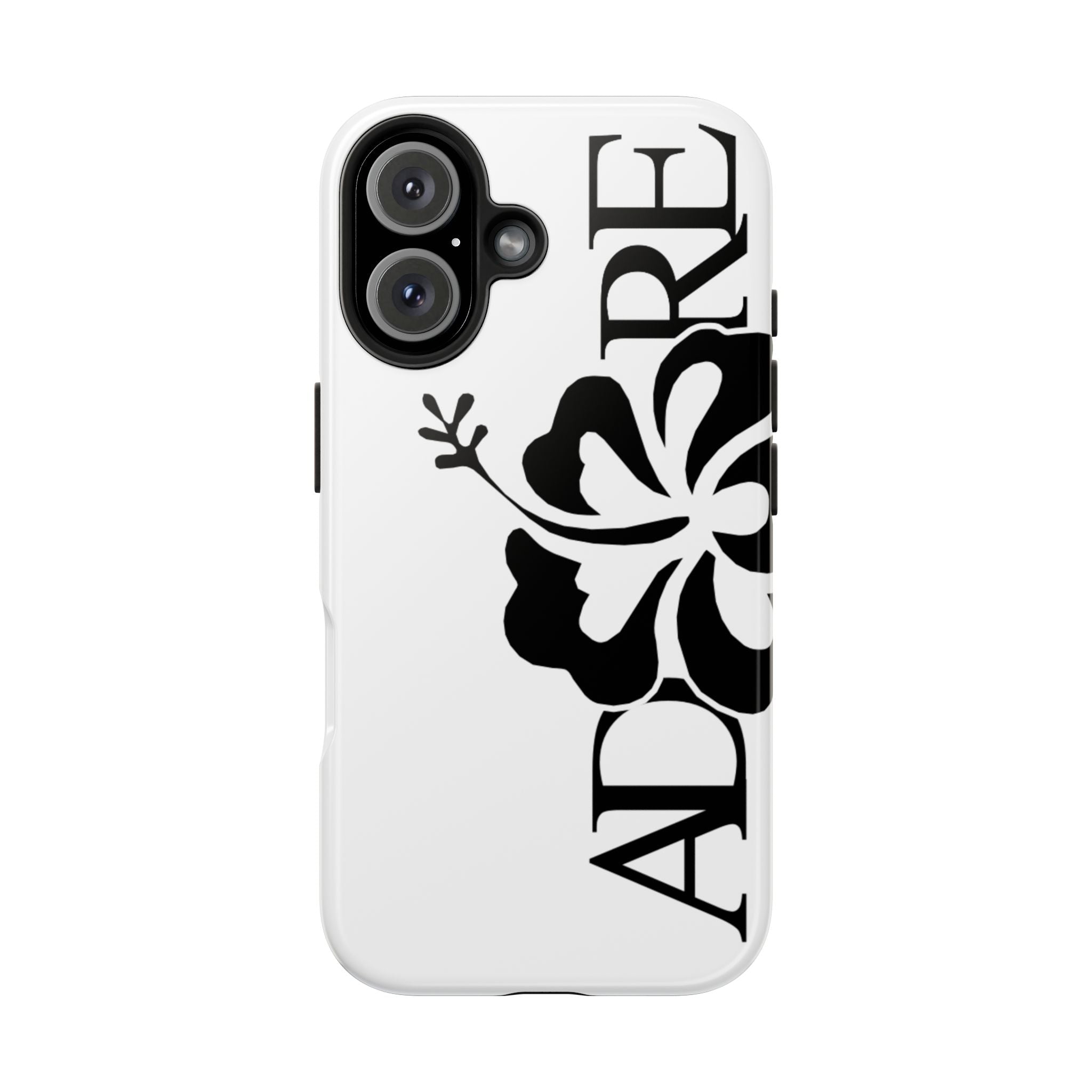 White Adore Phone Case