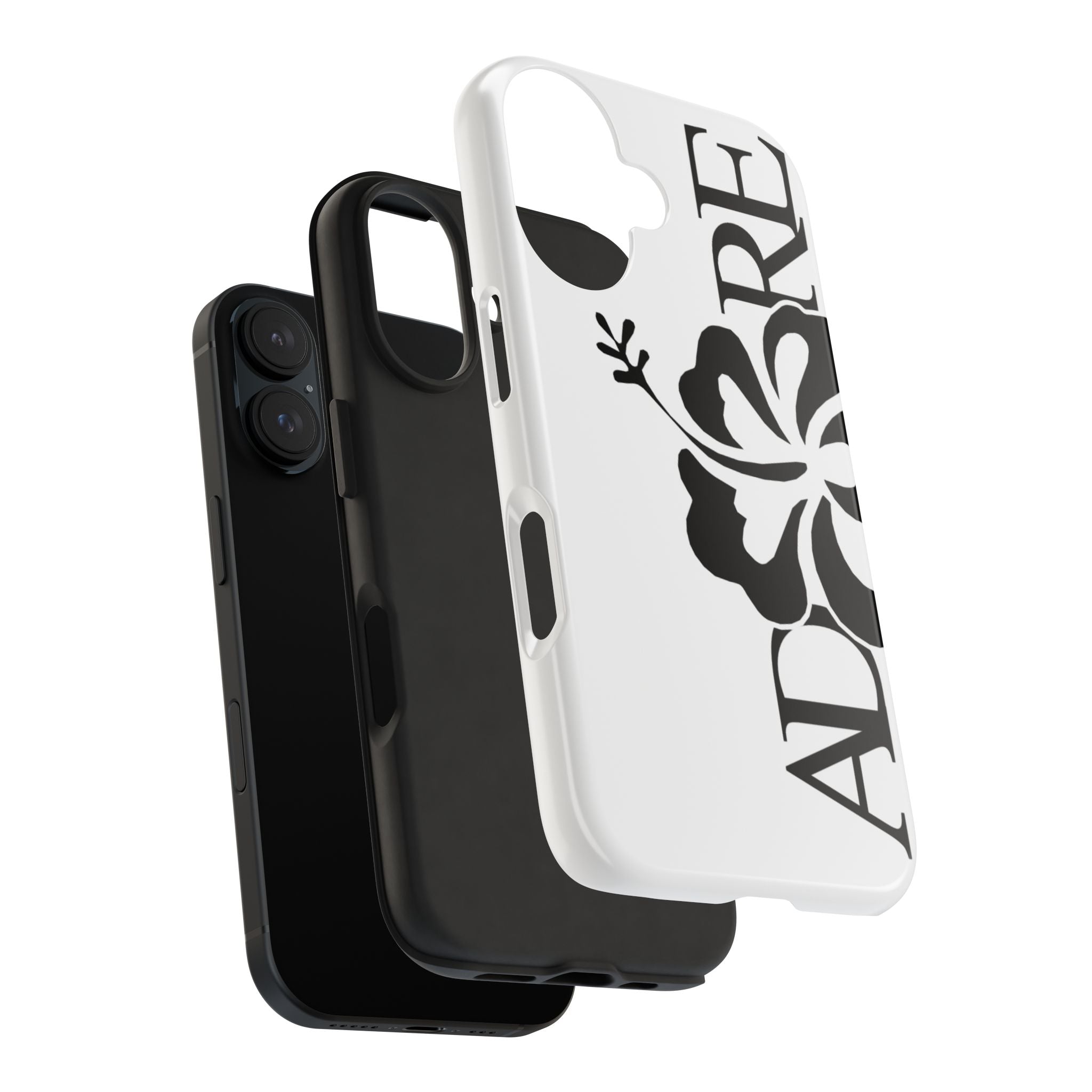 White Adore Phone Case