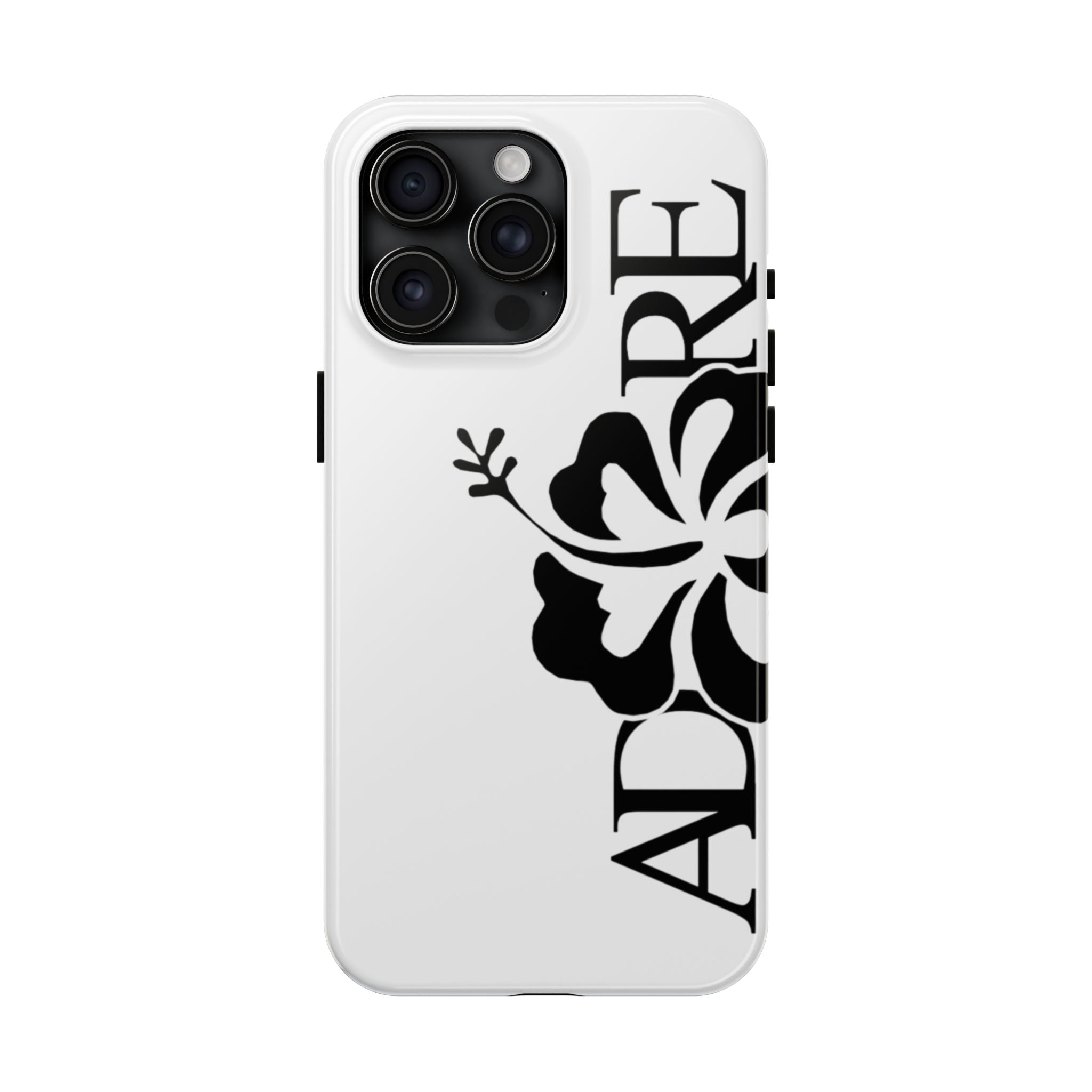 White Adore Phone Case