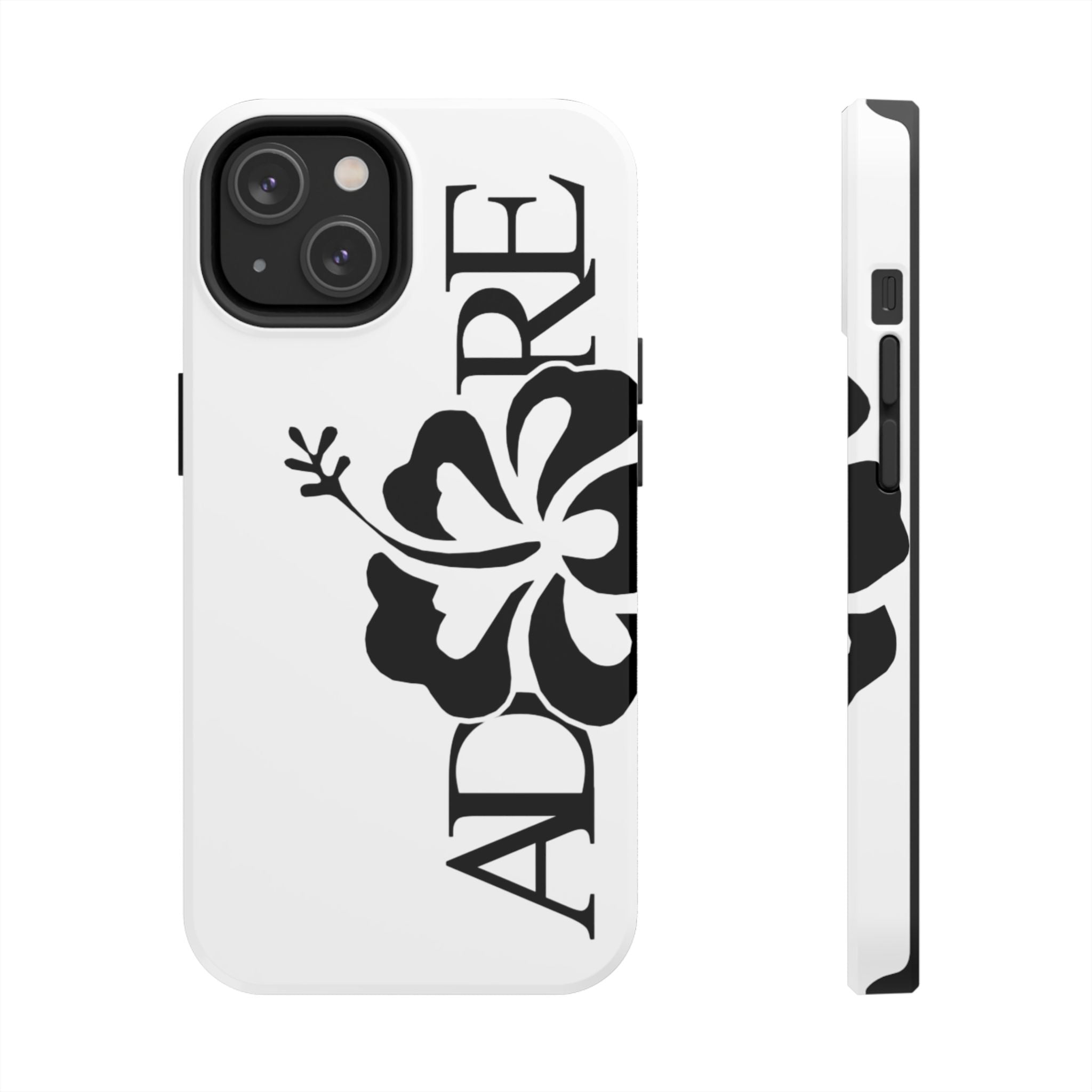 White Adore Phone Case