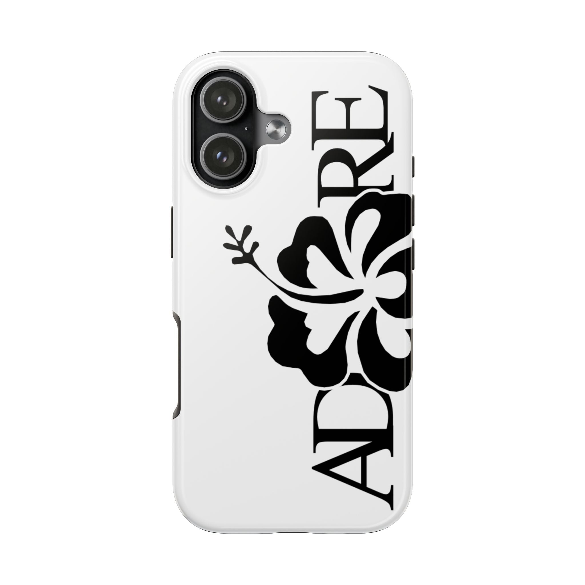 White Adore Phone Case