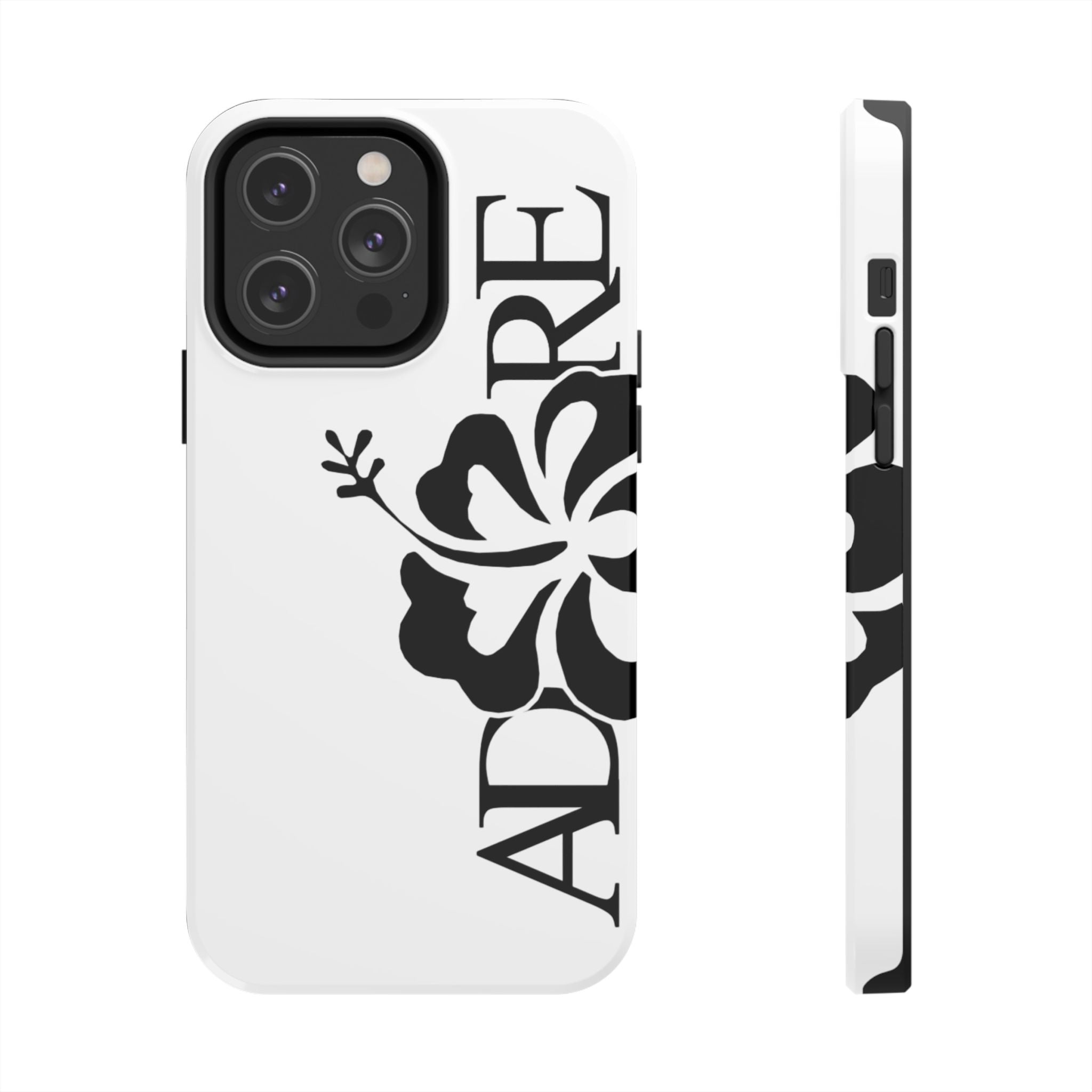 White Adore Phone Case