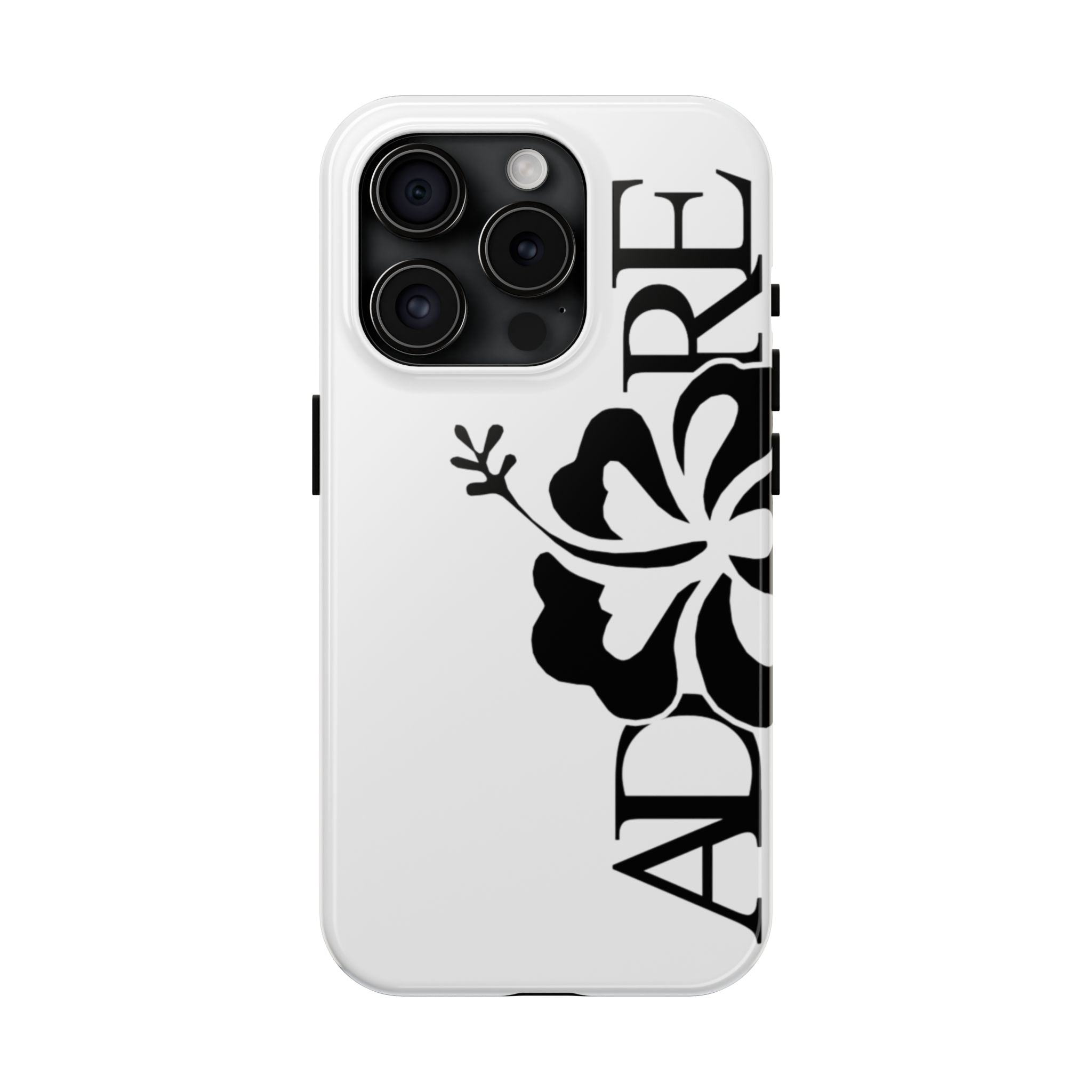 White Adore Phone Case