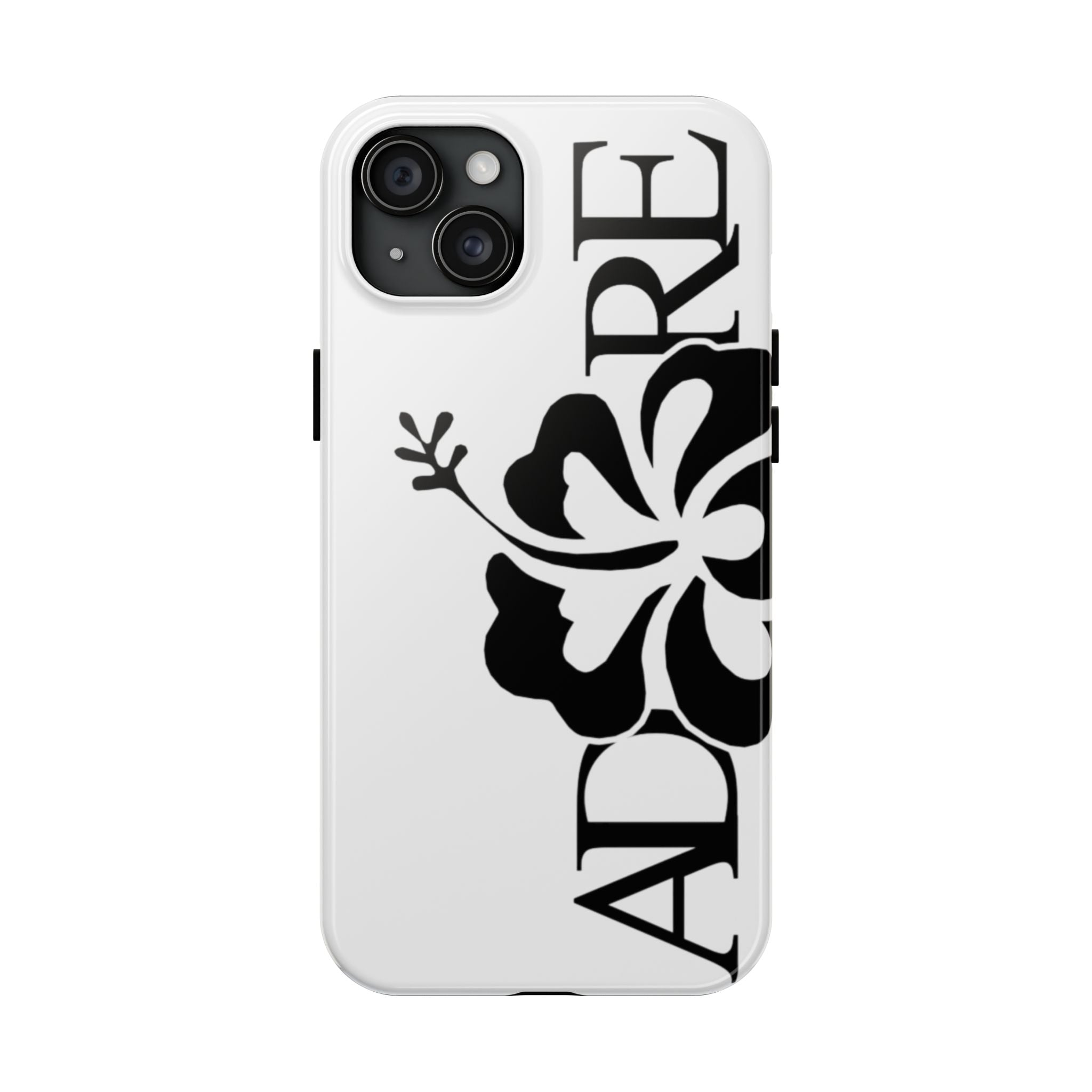White Adore Phone Case