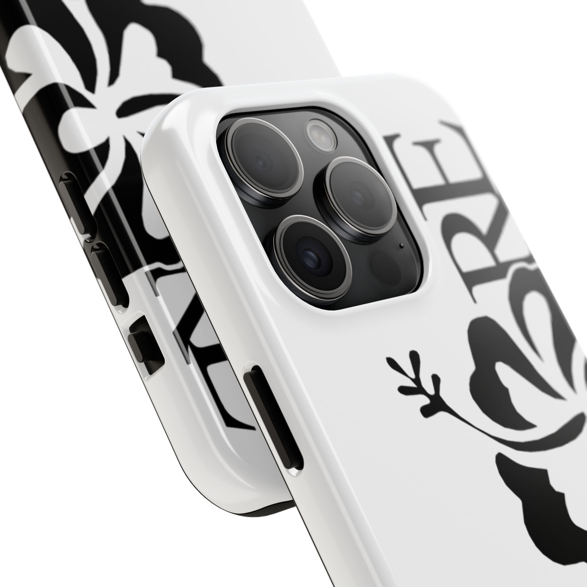 White Adore Phone Case