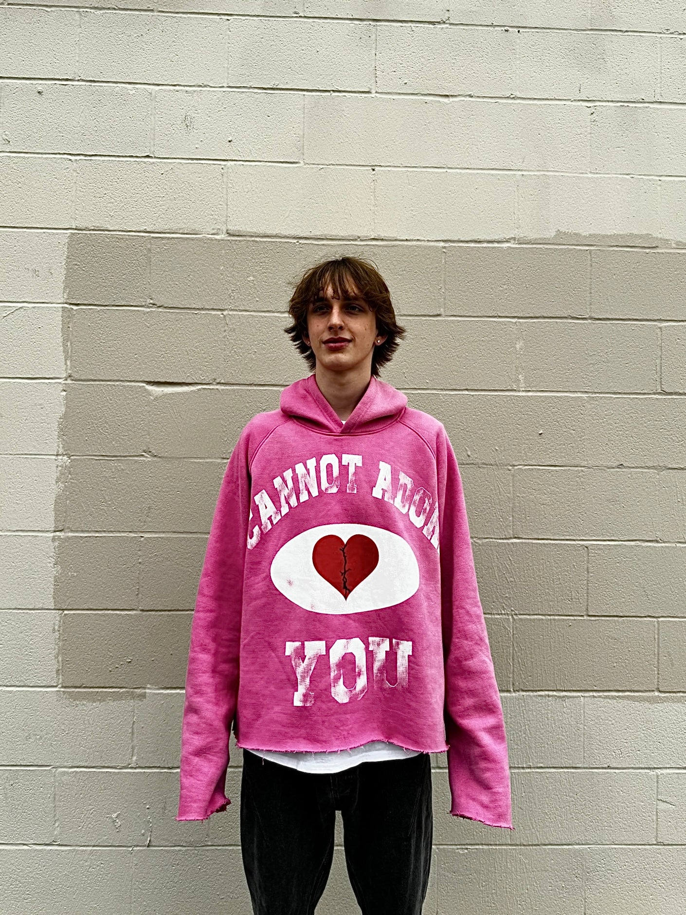 P*NK “I CANNOT ADORE </3 YOU” PULLOVER