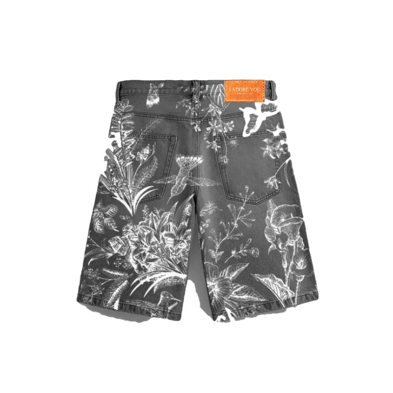 Black Denim Shorts